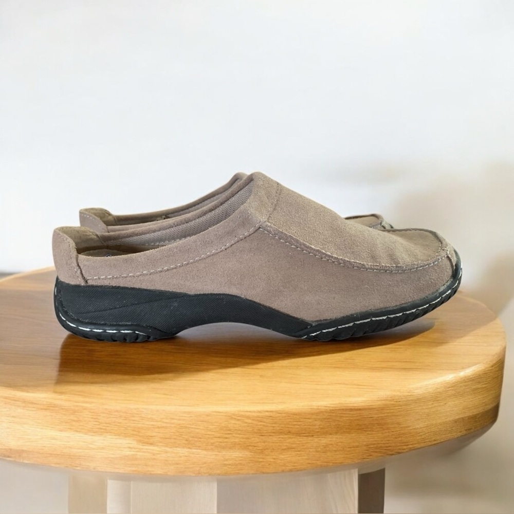 DR. SCHOLLS Nicole Light Browm Casual Slide On Mocs Shoes Size 7.5 US / 39.5 EU